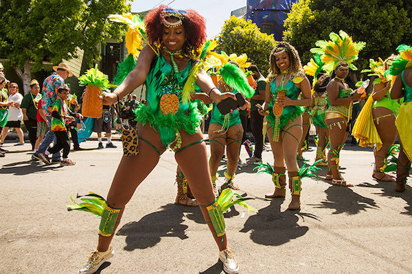 Carnival dancers perform
